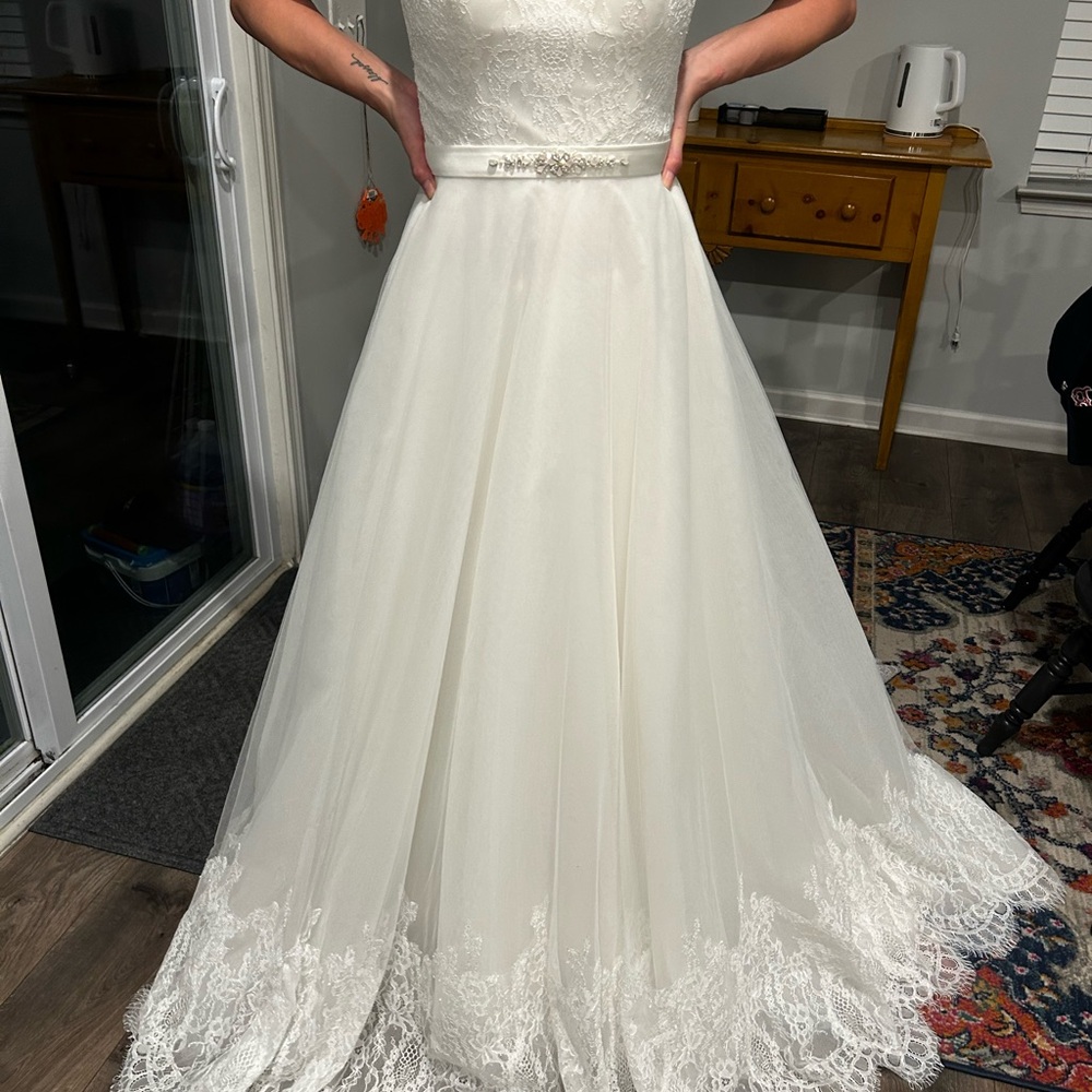 Private Label by G White Lace Bridal Gown